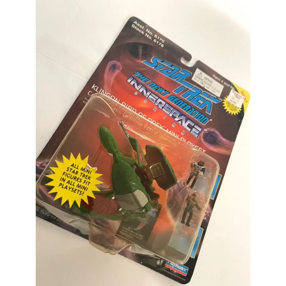 Star Trek Innerspace Series Klingon Bird-of-Prey Mini Playset By Playmates Vtg
